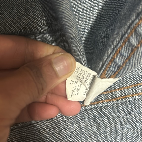 Vintage 1967 Calvin Klein Jeans denim Jacket Hong Kong | US size medium - Picture 8 of 8